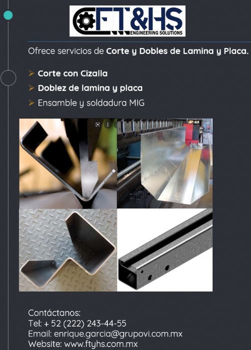 Servicios de Corte y Dobles de Lamina y Placa